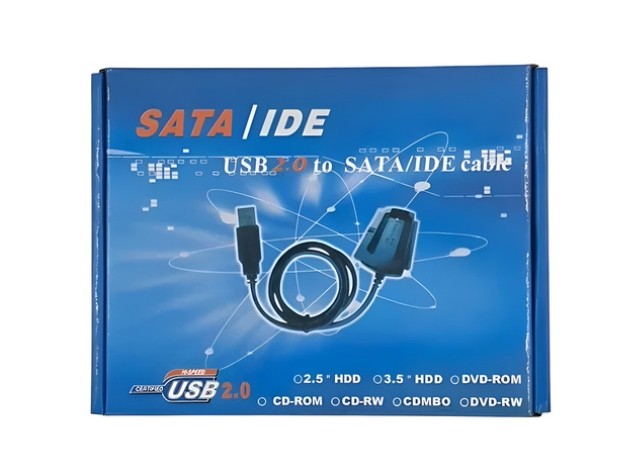 &uu CONVERSOR SATA / IDE A USB CON FUENTE (3528)